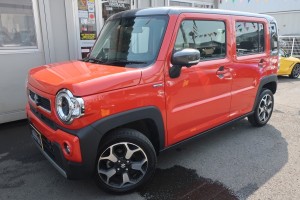 ハスラー　ハイブリッドＸターボ　現行型　希少ターボ車　純正オプション９インチメモリーナビ＆フルセグＴＶ＆全方位カメラ付き♪