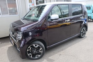 Ｎ－ＷＧＮカスタム　Ｌ・ターボ　ホンダセンシング　現行モデル　希少ターボ車　ギャザーズインターナビ＆フルセグＴＶ＆Ｂカメラ付き♪　専用ハーフレザーシート