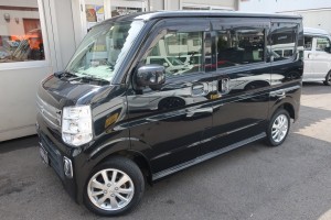 エブリィワゴン　ＰＺターボ　ワンオーナー車　衝突軽減レーダーセーフティサポート搭載　左パワースライドドア　純正フルエアロ　キセノンヘッドライト＆オートライト