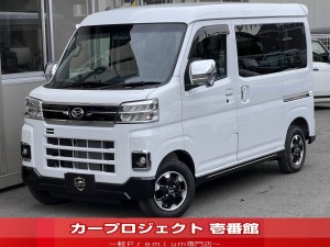アトレー　ＲＳターボ　４ＷＤ　視界補助パック　社外ナビ　フルセグＴＶ　Ｂカメラ　ＯＰ（１２インチＡＷ／Ｒスポイラー／５面カーテン／マルチレール＆サイドバー＆ネット／ＥＸナット／荷室マット）ＢＴ接続　ＣＤ　ＤＶＤ　両側自動ドア　走行８９００Ｋｍ