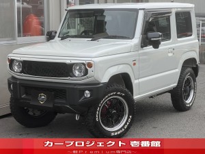 ジムニー　ＸＣターボ　４ＷＤ　５速ＭＴ　ＲＡＹＳ１６アルミ　モンスタースポーツ（ＵＰサスセット／グリル／ＥＣＵハイオク仕様／ステアリングダンパー／メーターフード／マット／シフトノブ／スペアレスカバー／スリットローター）カロナビ　フルセグ