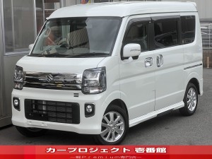 エブリイワゴン　ＰＺターボスペシャル　ハイルーフ　現行型　６型ＣＶＴ　純正ナビ　Ｂカメラ　フルセグＴＶ　ＥＴＣ　リア５面スモークフィルム　両側自動ドア　左オートステップ　シートヒーター　ＣＤ　ＤＶＤ　ＵＳＢ　ＢＴ接続　ルーフコンソール　フロアマット　サイドバイザー　走行１３３００Ｋｍ