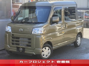 ハイゼットカーゴ　４ＷＤ　 デッキバンＧ　純正ワイドメモリーナビ　Ｂカメラ　フルセグＴＶ　ナビ連動ドラレコ　ＥＴＣ　ＣＤ　ＤＶＤ　ブルートゥース　ＵＳＢ　フロアマット　サイドバイザー　コーナーセンサー　ルーフコンソール　スマートアシスト　走行７５００Ｋｍ