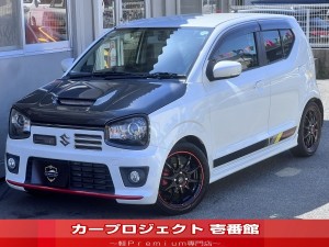 アルトワークス ベースグレード　４ＷＤ　５速ＭＴ　カスタム車　純正レカロシート　純正ナビ　フルセグＴＶ　ＥＴＣ　ドラレコ　柿本マフラー　ＲＳＲ車高調　ＫＣテクニカ（ステアリング／ＦＲＰボンネット／エアクリ／ローポジレール）レーダー　ＣＤ　ＤＶＤ　社外１５アルミ