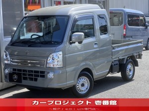 スーパーキャリイ　Ｘ　４ＷＤ　５型　スズキセーフティサポート　ＬＥＤ作業灯　電動格納ミラー　フォグランプ　バックセンサー　ルーフコンソール　シートバックテーブル　エアコン　パワーウィンドウ　キーレス　革巻きステアリング　禁煙車　走行２０１００Ｋｍ