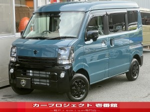 エブリイ　Ｊリミテッド　４ＷＤ　ターボ車　両側自動ドア　純正スマホ連携ＤＡ　Ｂカメラ　ＥＴＣ　ＯＰフォグランプ　カープレイ　アンドロイドオート　オートＡＣ　ＢＴ　シート＆リアヒータ　ラバーマット　サイドバイザー　ワンオーナー　走行７０９０Ｋｍ