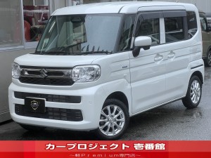 スペーシア　ハイブリッドＸ　４ＷＤ　純正９型ナビ　全方位モニター　セーフティプラスＰＫＧ　ＣＤ／ＤＶＤスロット　フルセグＴＶ　ＢＴ接続　カープレイ　両側自動ドア　シートヒーター　後席オットマン　電動パーキング　スズキセーフティ　走行５３００ｋｍ