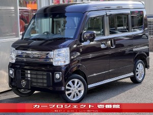 エブリイワゴン　４ＷＤ　ＰＺターボ　ハイルーフ　ストラーダナビ　フルセグＴＶ　ＥＴＣ　左側電動スライド　ＣＤ　ＤＶＤ　ブルートゥース接続　フロアマット　サイドバイザー　シートヒーター　Ｂセンサー　純正１４アルミ　ブレーキサポート　走行４５３００Ｋｍ