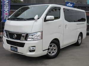ＮＶ３５０キャラバン　プレミアムＧＸロング　エマージェンシーブレーキパッケージ　両側イージードア　ストラーダナビ　フルセグＴＶ　Ｂカメラ　ＥＴＣ　キセノン　ＬＥＤフォグ　社外アルミ　玄武キャタライザー　インパルサイドバイザー　スモークフイルム　ワンオーナー　走行２５４００ｋｍ