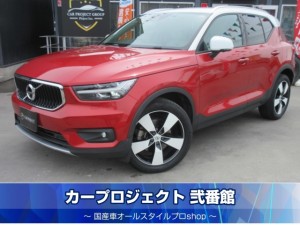 ボルボ　ＸＣ４０　Ｔ４　ＡＷＤ　モーメンタム　４ＷＤ　ツートンカラー　純正ナビ　フルセグＴＶ　全周囲カメラ　ハーフレザーシート　前後ソナー　ＢＬＩＳ　クルコン　衝突回避　電動テールゲート　メモリーシート　純正１９インチアルミ　走行３７０００ｋｍ