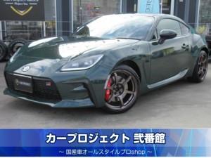 GR86 RZ 6速MT リッジグリーン ワンオーナー 純正9型ナビ フルセグTV Bカメラ ETC ドラレコ 半革シート シートヒーター アイサイト アドバンレーシング18アルミ トムスマフラー トランクスポイラー ブレンボキャリパー 走行4900km
