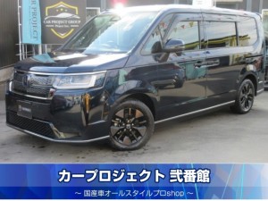 ステップワゴンスパーダ　ｅ:ＨＥＶスパーダ　純正９型ナビ　フルセグＴＶ　バックカメラ　ＥＴＣ　ドラレコ　ハーフレザーシート　シートヒーター　両側自動ドア　パワーバックドア　ホンダセンシング　ＣＭＢＳ　ＬＥＤライト　前後ソナー　走行２１８００ｋｍ