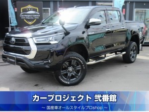 ハイラックス　Ｚ　ディーゼルターボ　４ＷＤ　リフトアップカスタム　純正ナビ　フルセグ　バックカメラ　ＥＴＣ　ガナドールマフラー　前後ソナー　社外サイドステップ　ホワイトレタータイヤ　社外トノカバー　純正ブラック１７インチアルミ　純正ベッドライナー　走行３７０００ｋｍ