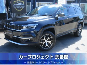 ジープコマンダー　リミテッド　４ＷＤ　７人乗　ワンオーナー　ディーゼルターボ　純正１０.１型ナビ　全周囲カメラ　ＥＴＣ２．０　黒本革シート　シートヒーター　ハンズフリー付き電動ゲート　ＬＥＤライト　純正１８インチアルミ　衝突被害軽減ブレーキ　パークセンス　走行１２４００ｋｍ